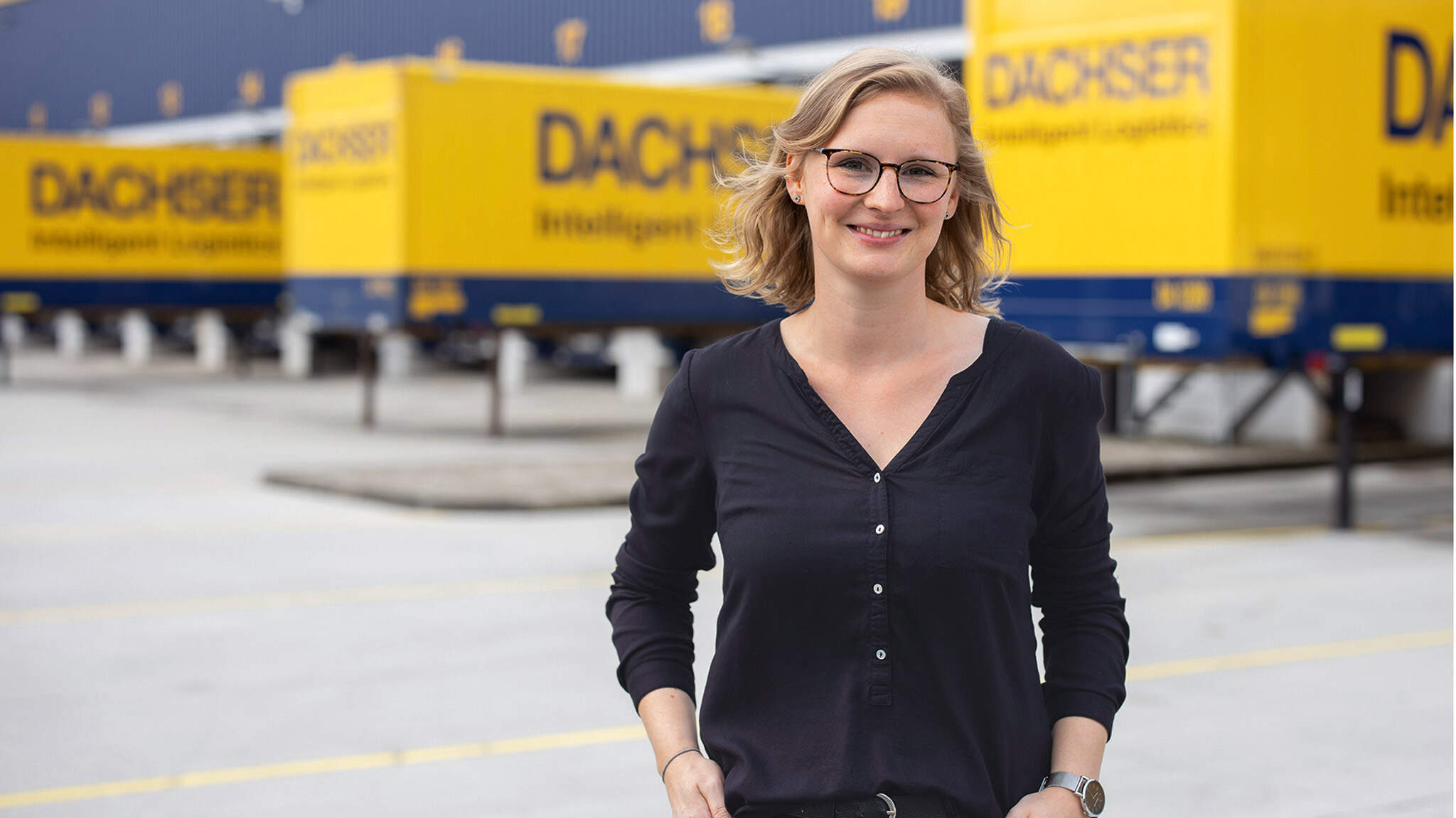 Anna Baierl feels at home in logistics. (Picture: Sebastian Grenzing)